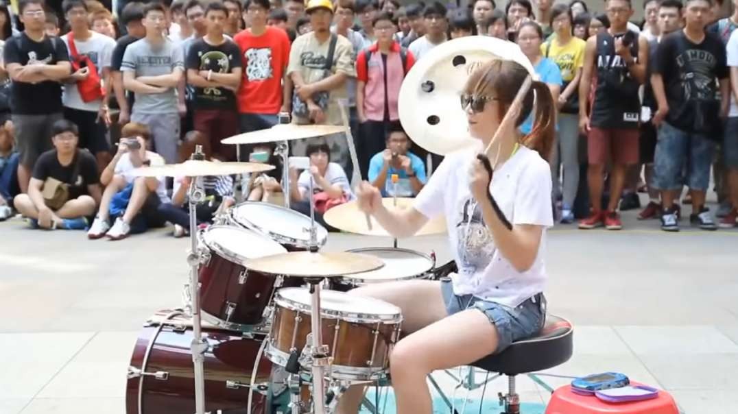 Drummer Does Fantastic Baby Street Performance